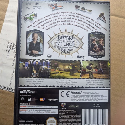 Lemony Snicket's A Series of Unfortunate Events Nintendo GameCube new