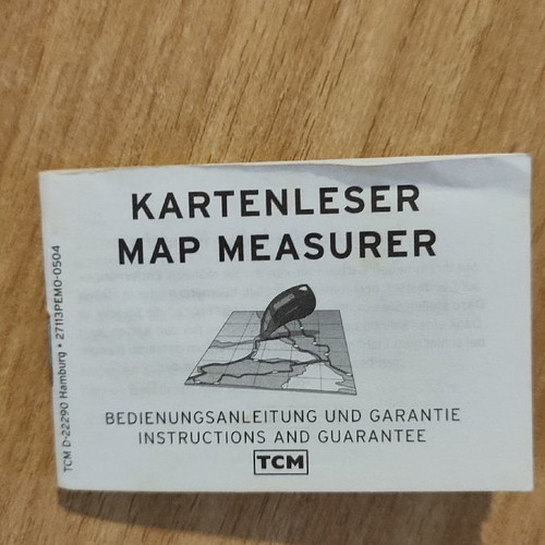 Digital map measurer new with compass for map use