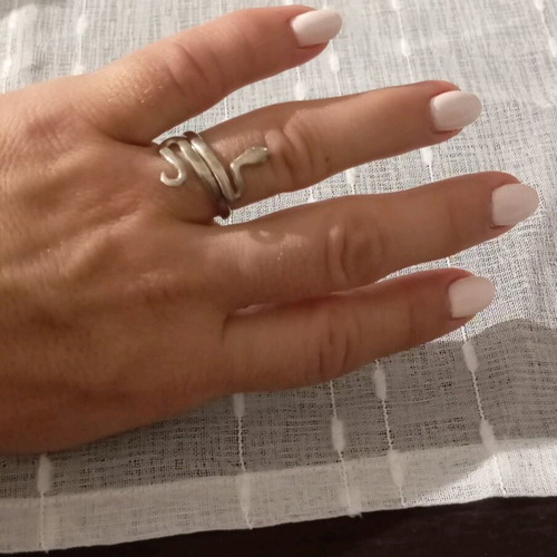 Silver ring 925 like new, size 57