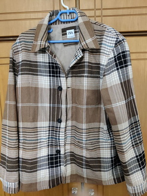 Zara shirt-jacket size XL brown like new
