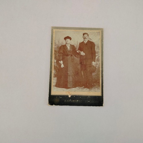 Thick cardboard photo of Nafplio early 20th century used