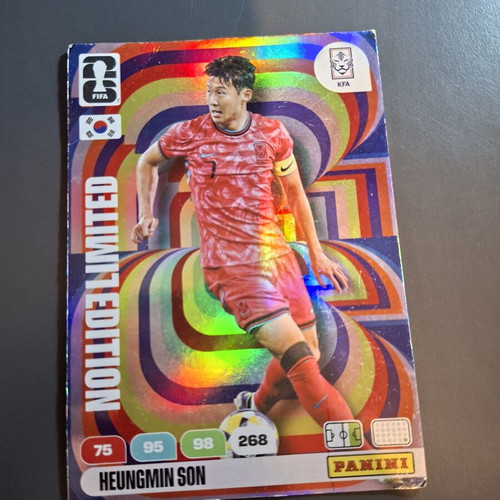 Football card Heungmin Son limited edition 2026 like new