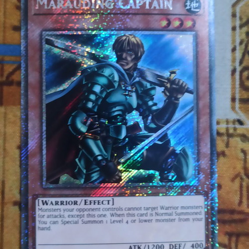Marauding Captain Platinum Secret Rare Yu-Gi-Oh! card like new
