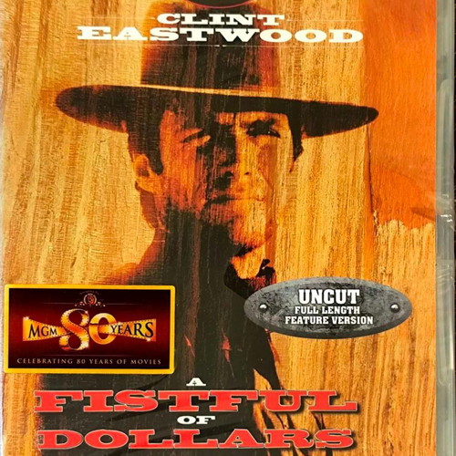 A Fistful of Dollars DVD action movie with Clint Eastwood, English subtitles