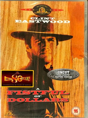 A Fistful of Dollars DVD action movie with Clint Eastwood, English subtitles