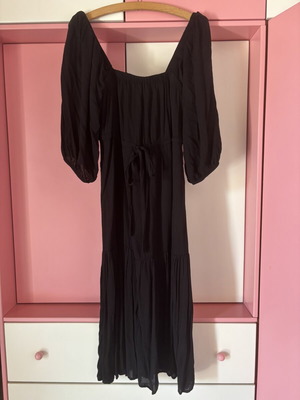 Oysho black midi dress size S like new