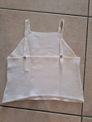 Crop top Pull & Bear like new, white with adjustable straps