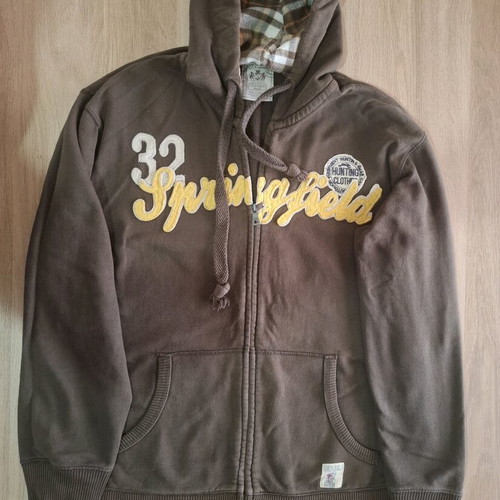 Springfield hoodie used, size XL, brown