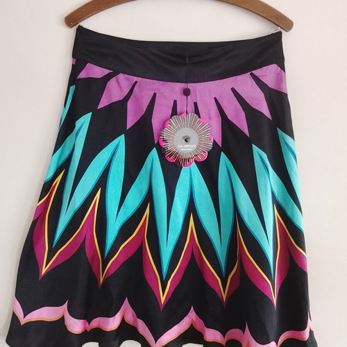 Silk skirt Custo Barcelona multicolor, new, size M