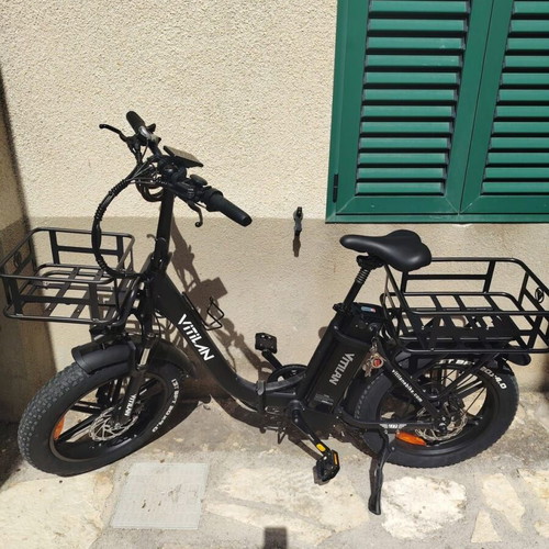 Bicycle baskets new, iron tube, large rear and small front