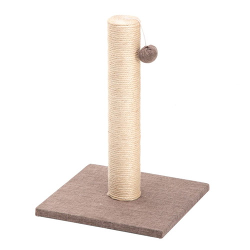 Cat scratching post with toy