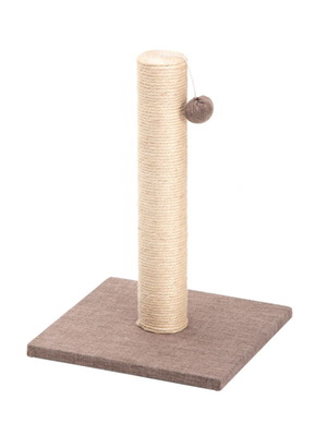 Cat scratching post with toy