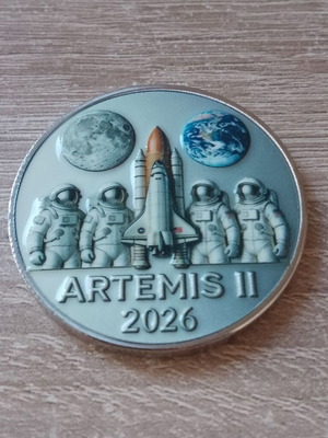 NASA Artemis II mission commemorative coin new
