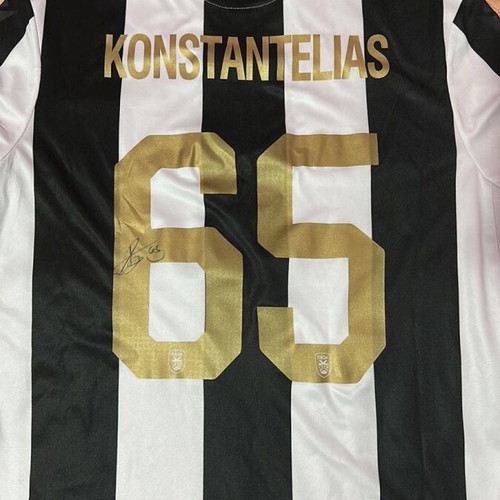 PAOK 100 Years Anniversary Jersey Medium with Konstantelia Signature new