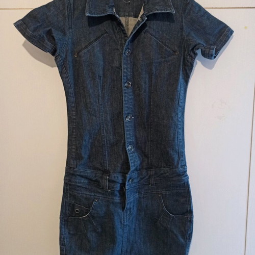 Denim mini dress size 38 used