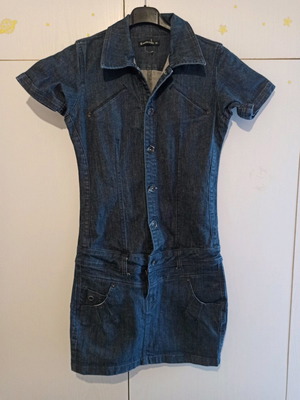 Denim mini dress size 38 used