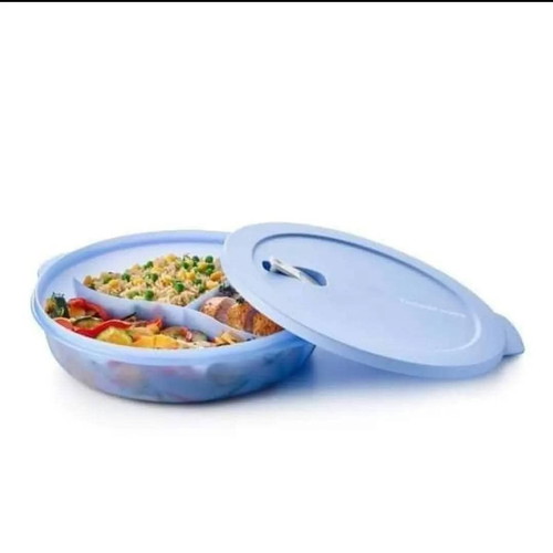 Crystal Wave with Compartments 1.4L Tupperware new