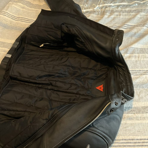 Dainese leather full reinforced jacket unisex new size 46 (S-M)