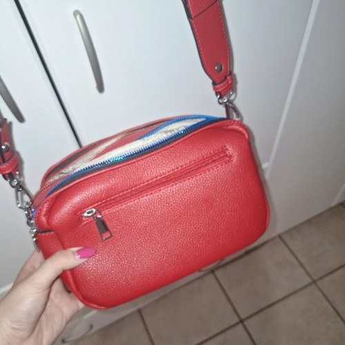 Crossbody shoulder bag used, red