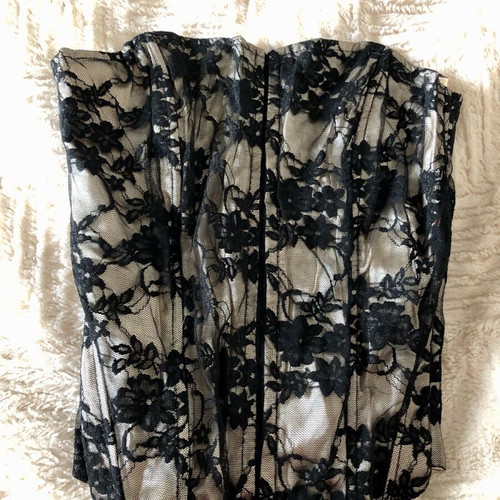 Evening lace corset like new, size M, black and beige