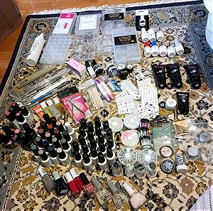Huge Nail set 145 items  (nail art gels acrygel polish forms etc) +extra gifts with set