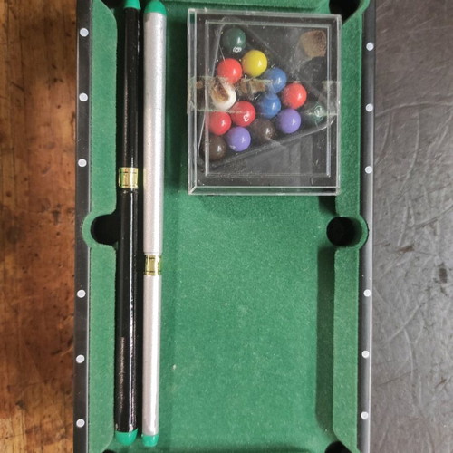 Mini pool table used, tabletop game