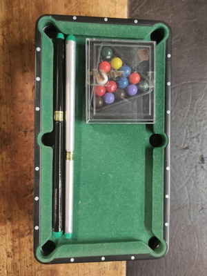 Mini pool table used, tabletop game