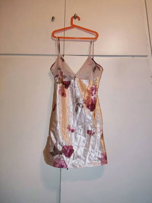 Women's pink nightgowns like new with floral design, size M