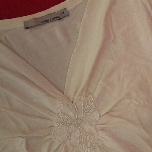 More & More blouse size S white like new