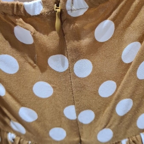 Compañia Fantastica polka dot dress, size M, zipper back