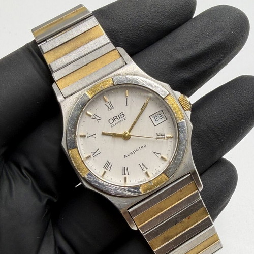 Oris Acapulco Quartz Two-Tone Stainless Steel Watch used, not working