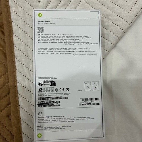 IPhone 17 Pro Max 1TB sealed, blue, dual SIM