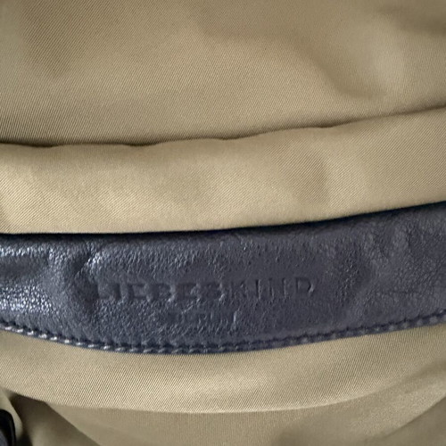 Liebeskind fabric and leather backpack like new, green