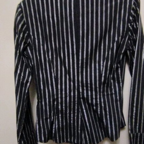 Iso black shirt with silver stripes size Small new