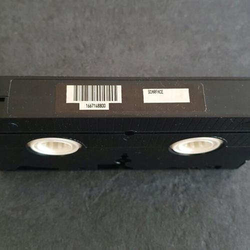 Scarface VHS tape used, English version