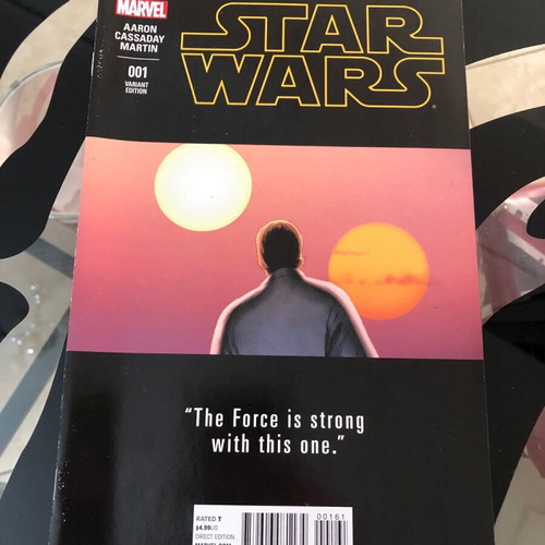 Star Wars 1 Cassaday Variant Cover Luke new Marvel Comics 2015