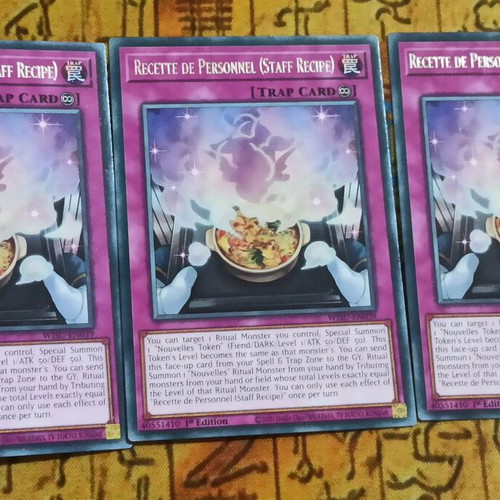 Recette De Personnel (Staff Recipe) Yu-Gi-Oh! cards like new