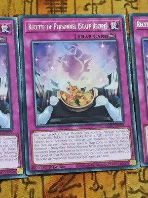 Recette De Personnel (Staff Recipe) Yu-Gi-Oh! cards like new