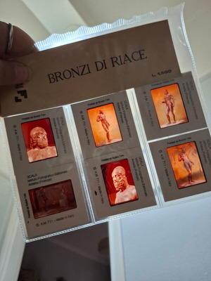 Vintage 35mm Slides Bronzi di Riace in very good condition