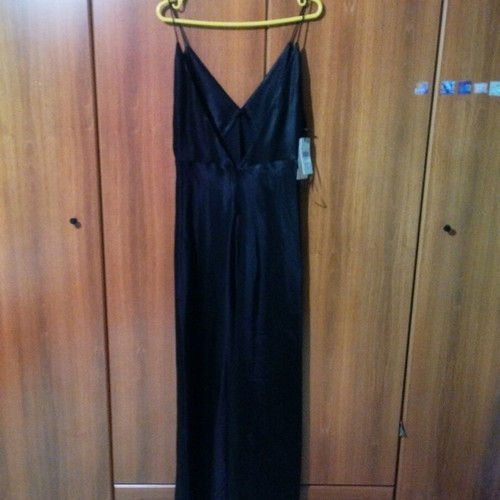 Black maxi dress Mango new