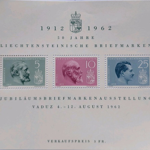 Liechtenstein Fege 1962 Stamp New