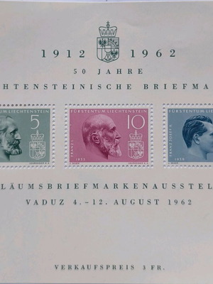 Liechtenstein Fege 1962 Stamp New