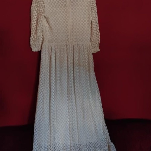 Brigitte Bardot x La Redoute romantic 70s inspired dress, like new, white, size S