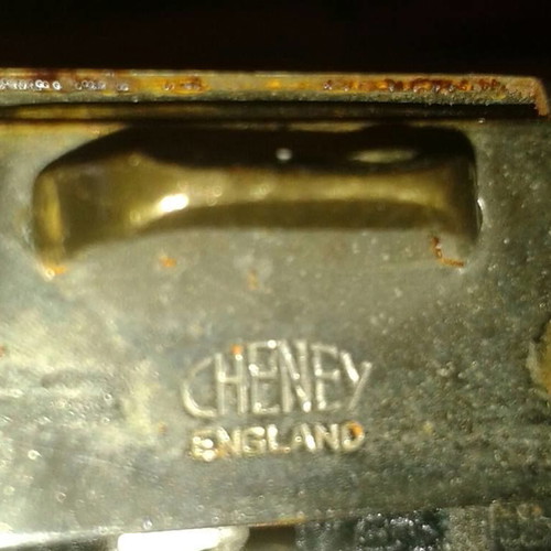 Cheney England 1945 vintage bag with zipper without key