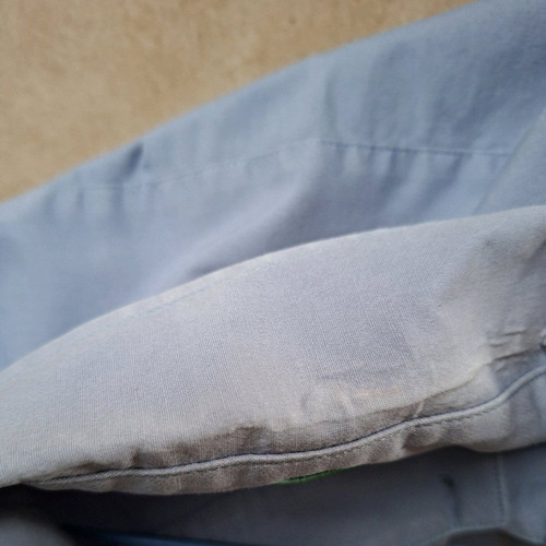 Benetton shirt used, cotton, blue, size XL