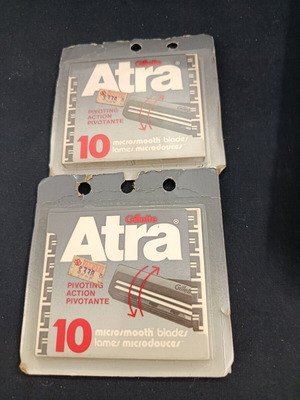 Ξυραφάκια Gillette Atra σφραγισμένα πακέτο 20 δεκαετίας 80