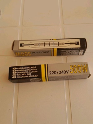 Λάμπες αλογόνου 500W 220/240V, πακέτο 2