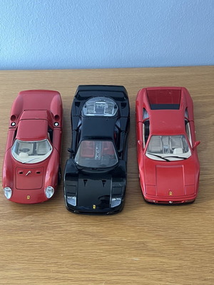 Ferrari Burago μεταχειρισμένα μοντέλα αυτοκινήτων, σετ 3