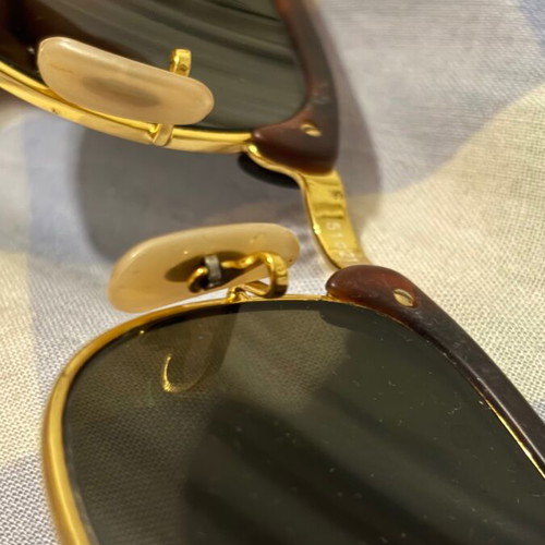 Ray-Ban Clubmaster RB3016 1145/19 51mm sunglasses used, tortoise green mirror