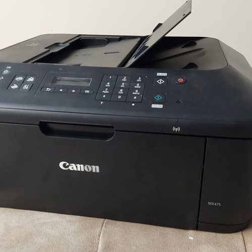 PIXMA MX475 printer used, wireless with fax and scanner